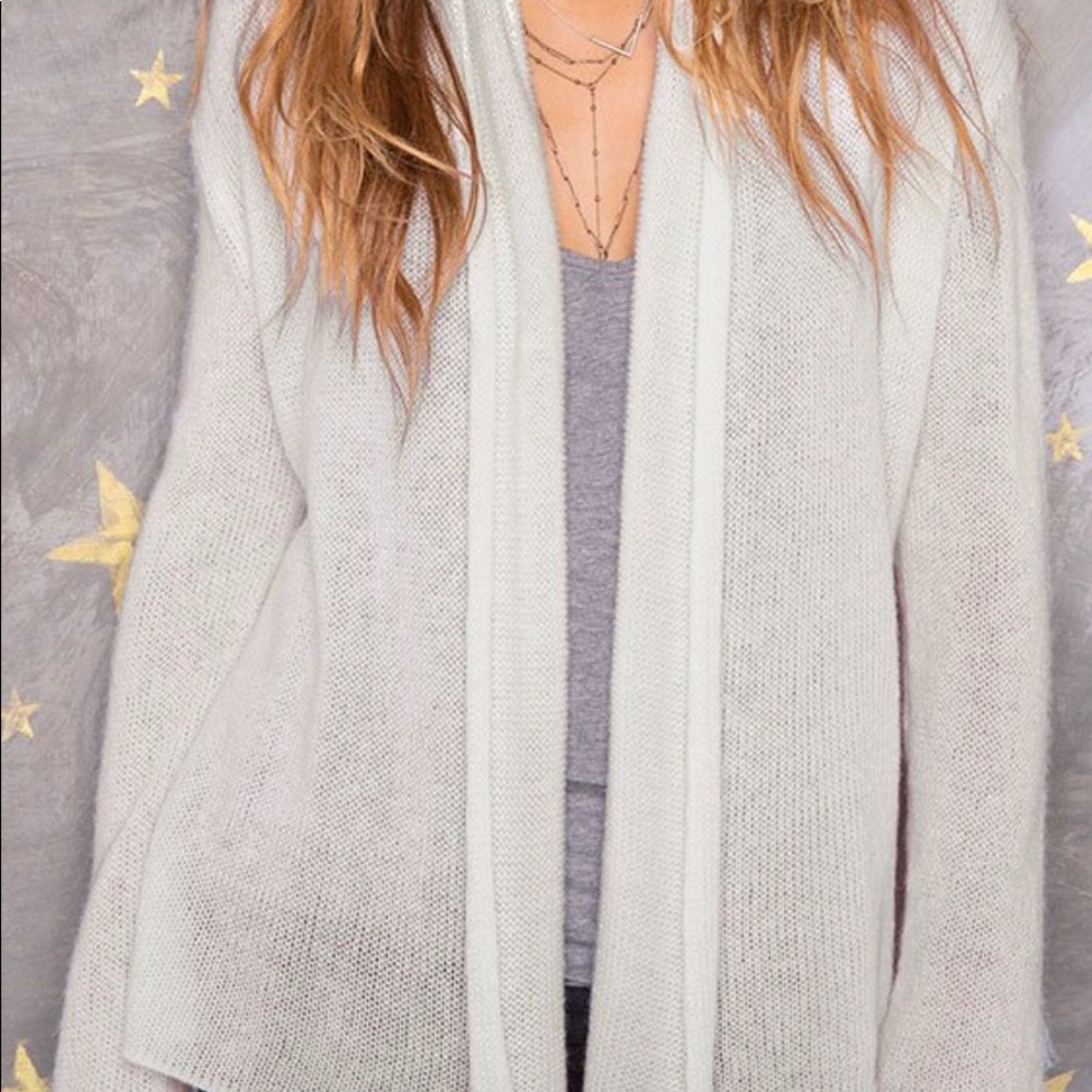 M/L Wooden Ships Cream Cardigan